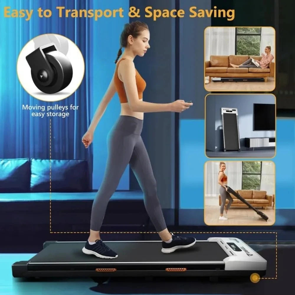 Fitness Equipment Under Desk Treadmill Bieżnie Walking Pad 2 in 1 for Walking and Jogging