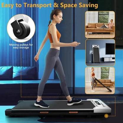 Fitness Equipment Under Desk Treadmill Bieżnie Walking Pad 2 in 1 for Walking and Jogging