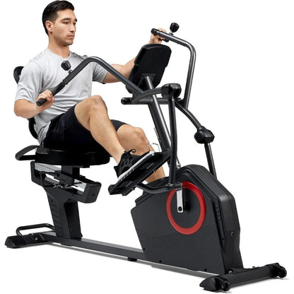 Elite Recumbent Cross Trainer & Elliptical Machine with Arm Exercisers for Home Arm/Leg Training