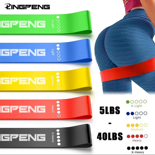 5 Different Resistance Bands Yoga Band Fitness Exercise